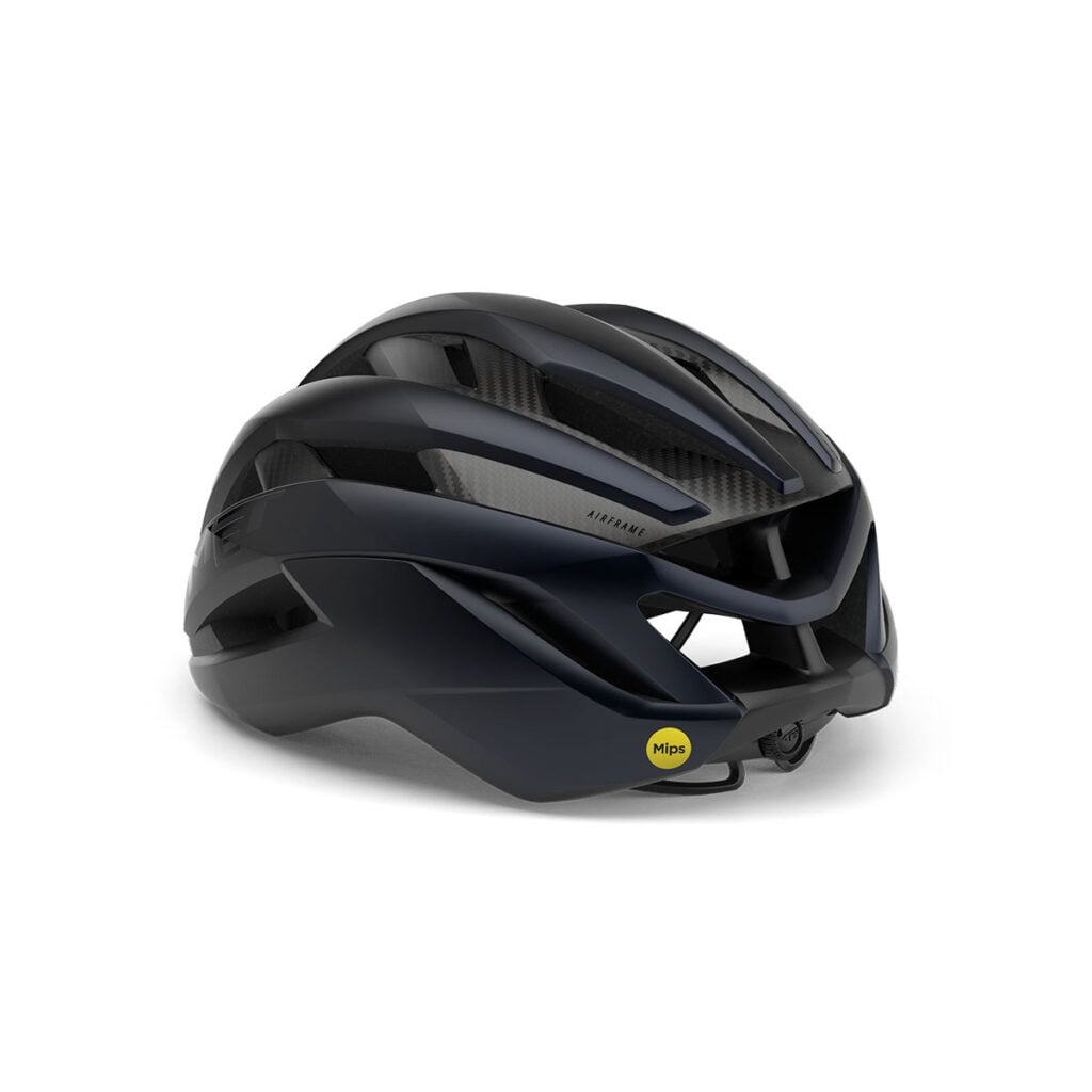 MET Trenta 3K Carbon MIPS Helmet Black rear angle
