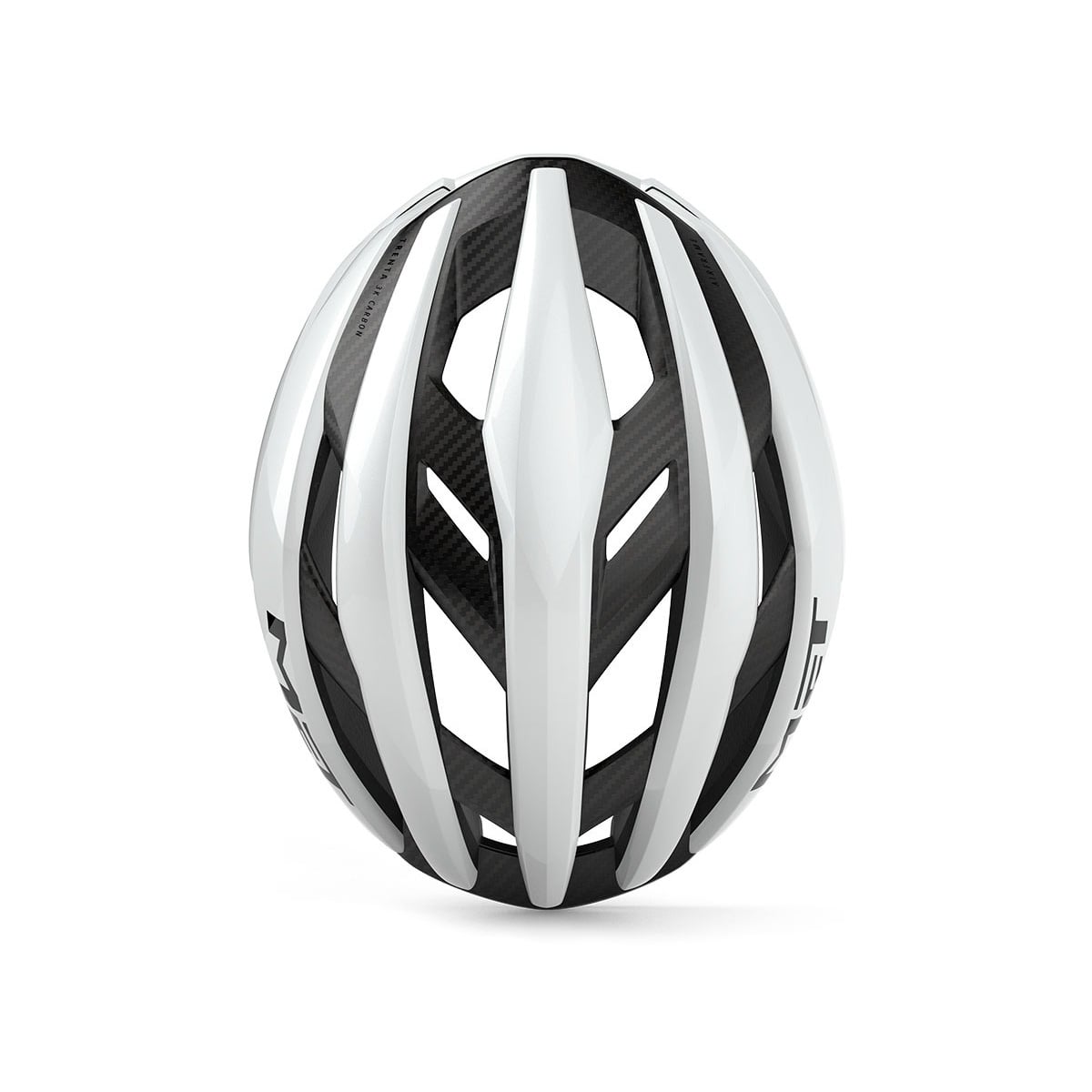 MET Trenta 3K Carbon MIPS Helmet White top view