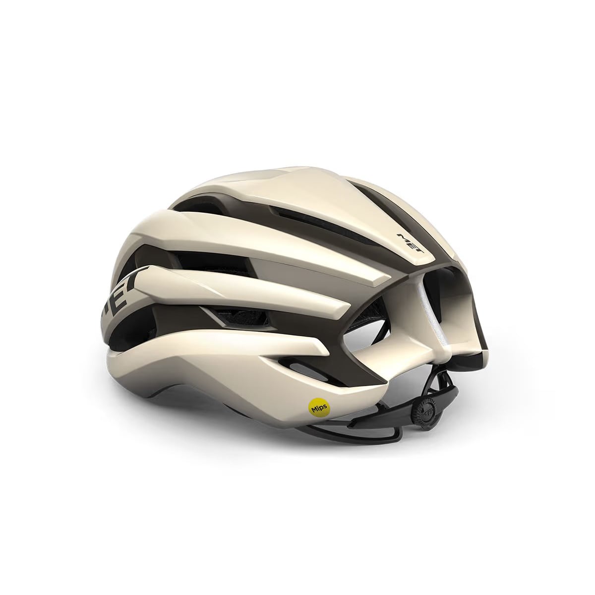 MET Trenta MIPS Helmet Wax White rear angle