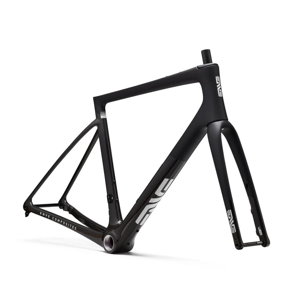 ENVE Fray All Road Bike Frame Clear Smoke front angle