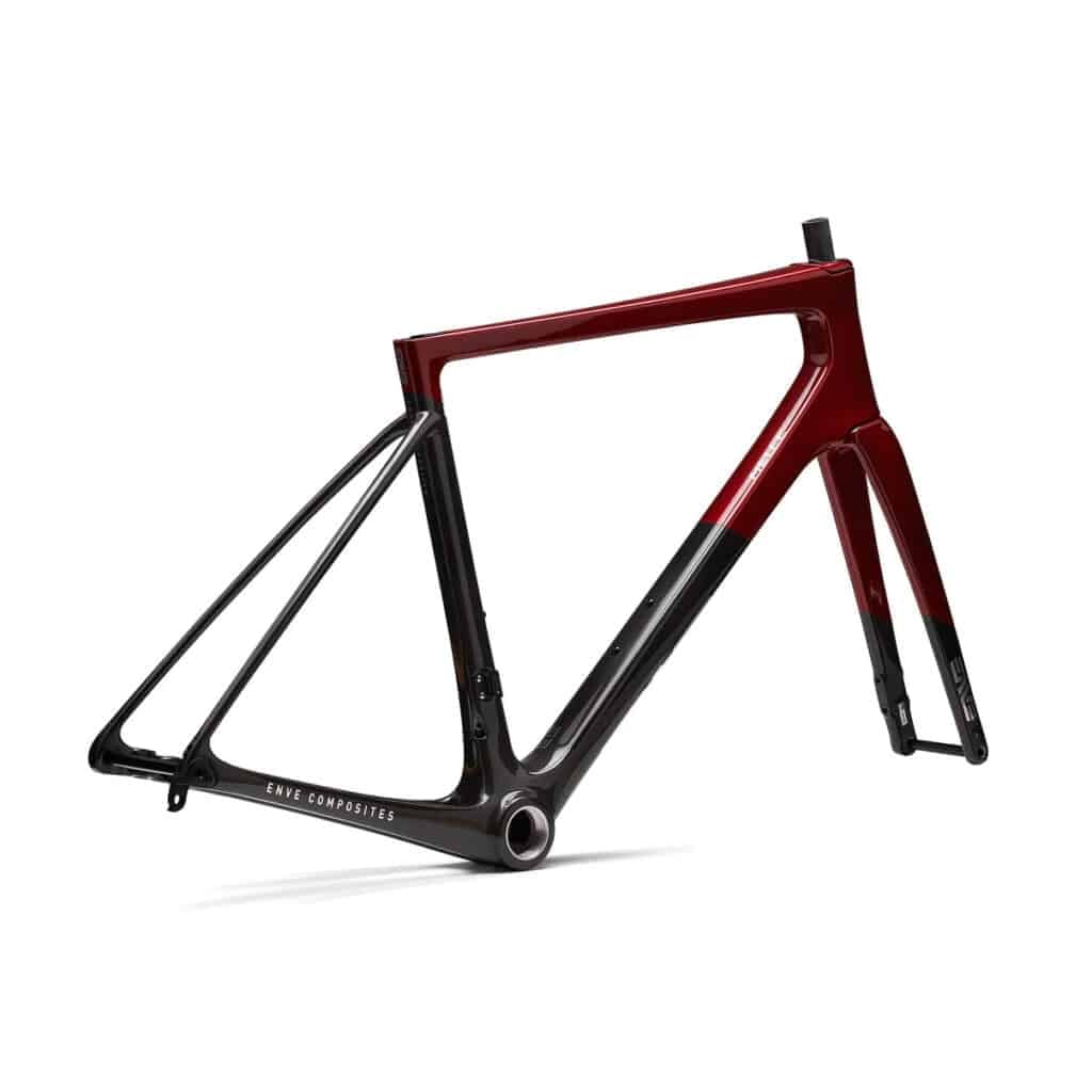 ENVE Melee Road Bike 2026 Iconic Red frame rear angle