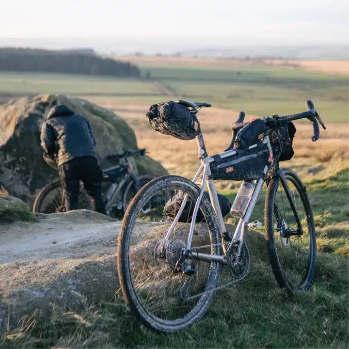 Bikepacking set up in country